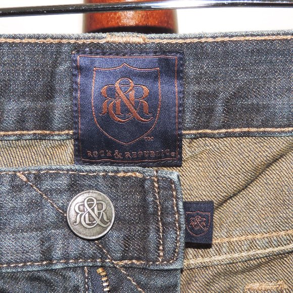 Rock & Republic Verve distressed jeans 38 x 32 - Picture 4 of 8